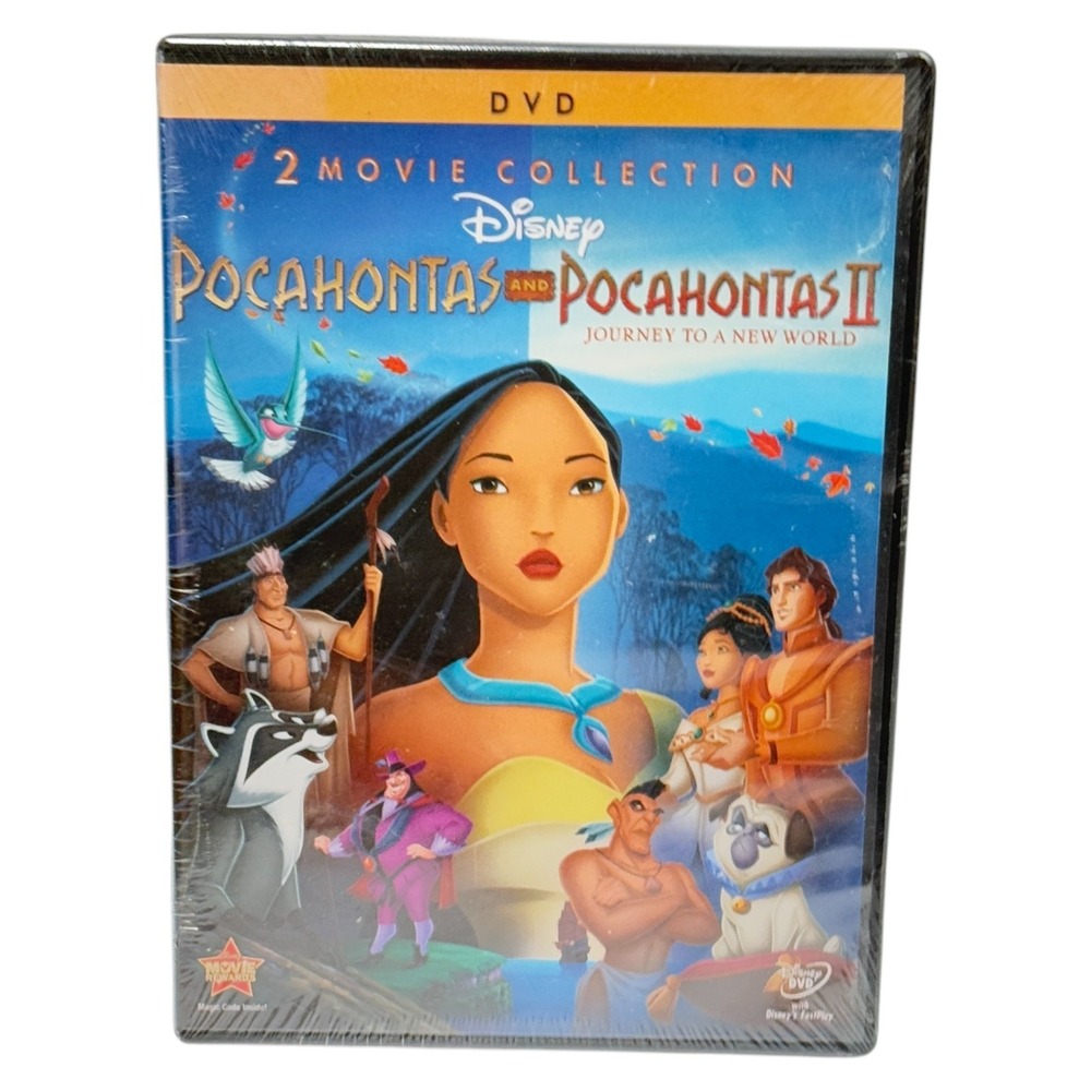 Pocahontas and Pocahontas II DVD Double Feature 2 Movie Collection New Sealed